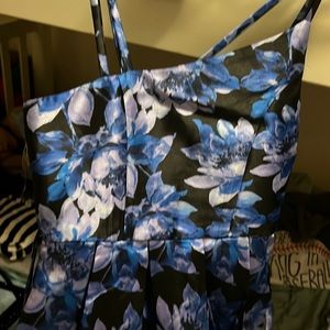 Speechless Kids Dress Blue Floral Size 12